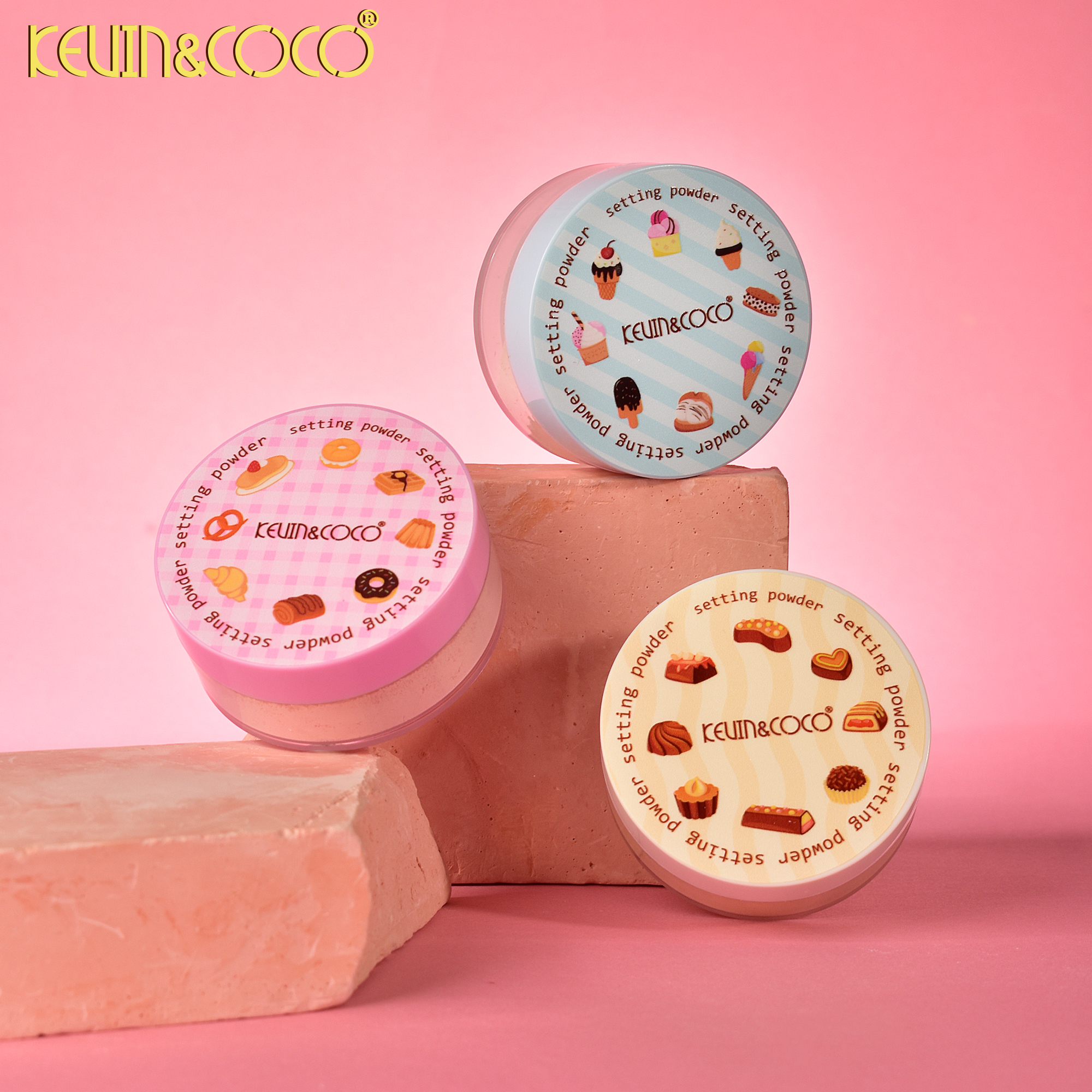 KEVIN&COCO Setting powder, loose powder, Loose Powder, Long-lasting Oil Control Loose Powder details Picture