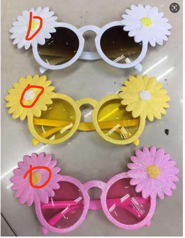 派对眼镜太阳花眼镜眼镜生日仙女棒圣诞节装饰配饰炫彩发光产品仙女棒生日圣诞眼镜详情图3