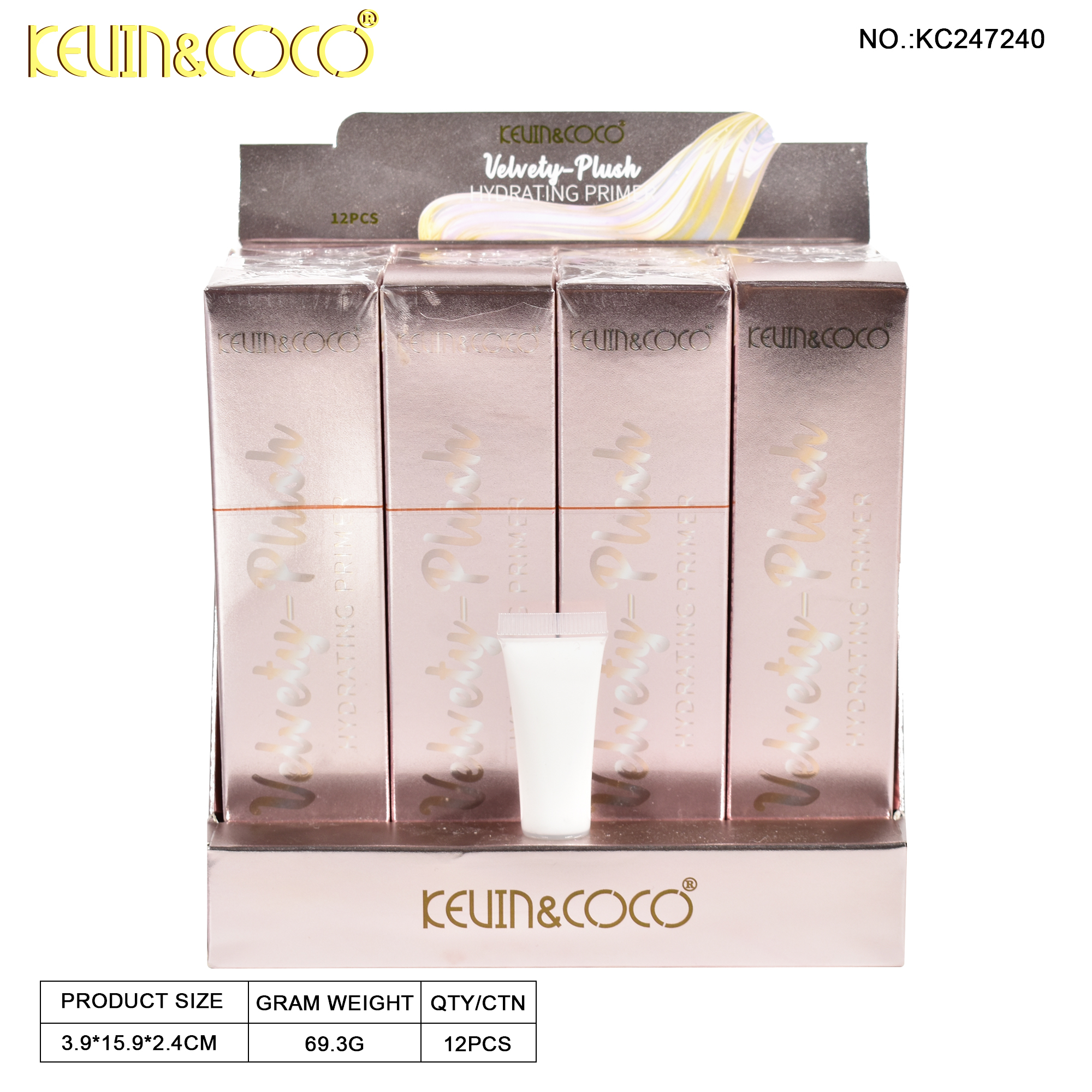 KEVIN&COCO makeup primer: Long-lasting, Firming, Oil-Control, Moisturizing, Brightening and Pore-Hiding Makeup Primer
