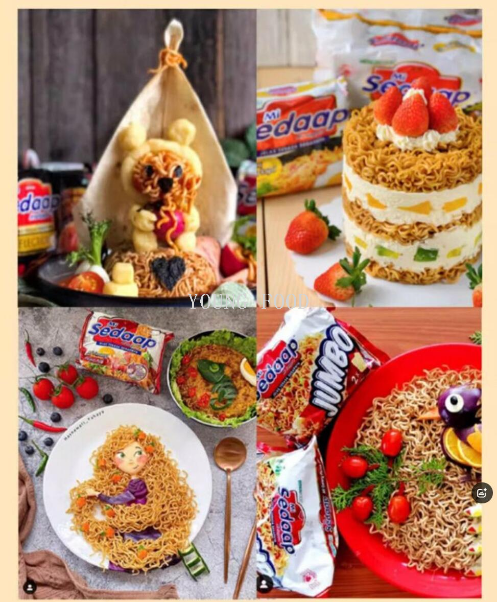 Free shipping for wholesale! Indonesian imported snack Huiyingxida - Indonesian mixed Noodles Classic Flavor Instant Noodles 90g×5 pic 17