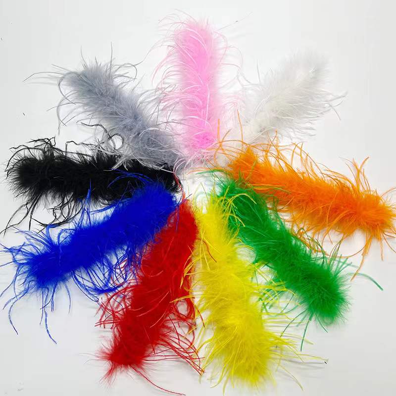 羽毛彩色鹅毛硬大飘捕梦网太阳花幼儿园手工美术课材料翅膀装饰