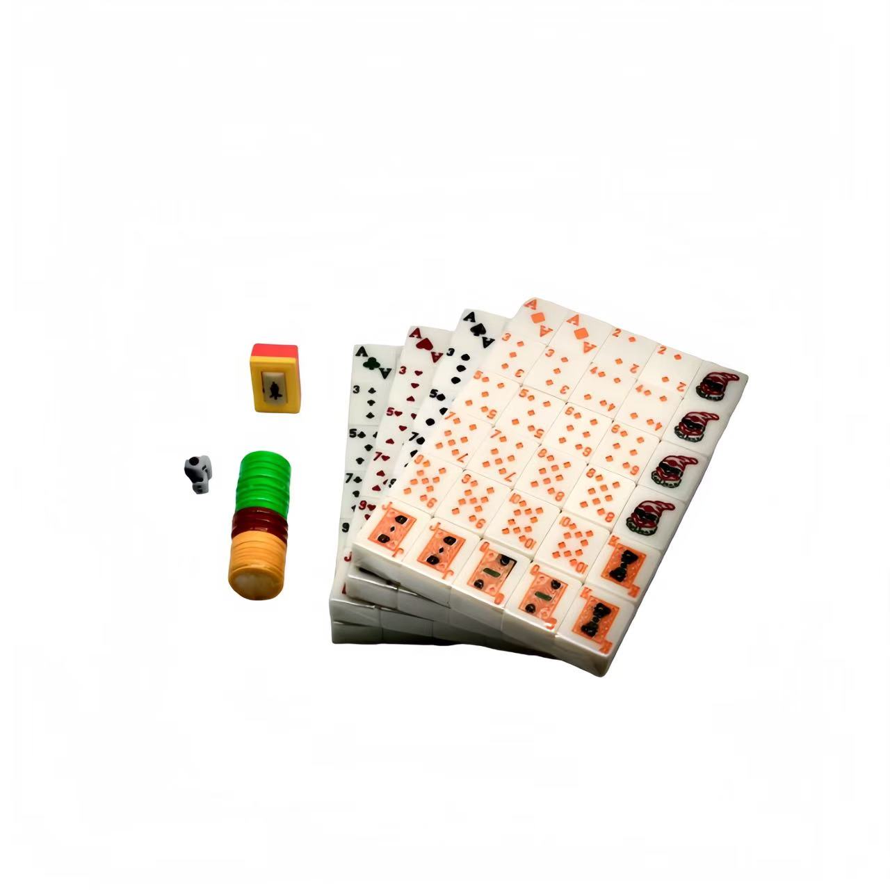 Lami Poker Mahjong Factory directly supplies high-quality first-class melamine material mahjong. Cross-border trade, high-quality and low-priced, with prompt delivery details Picture