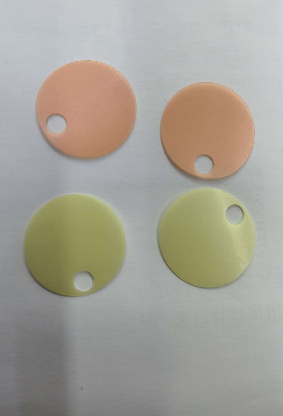 25mm edge large-hole matte color sequins, suitable for earrings, floral decorations, shoes, tassels, toys, bags, handicrafts and other series of accessories, pVC transparent, Jincan 153 detail image 5