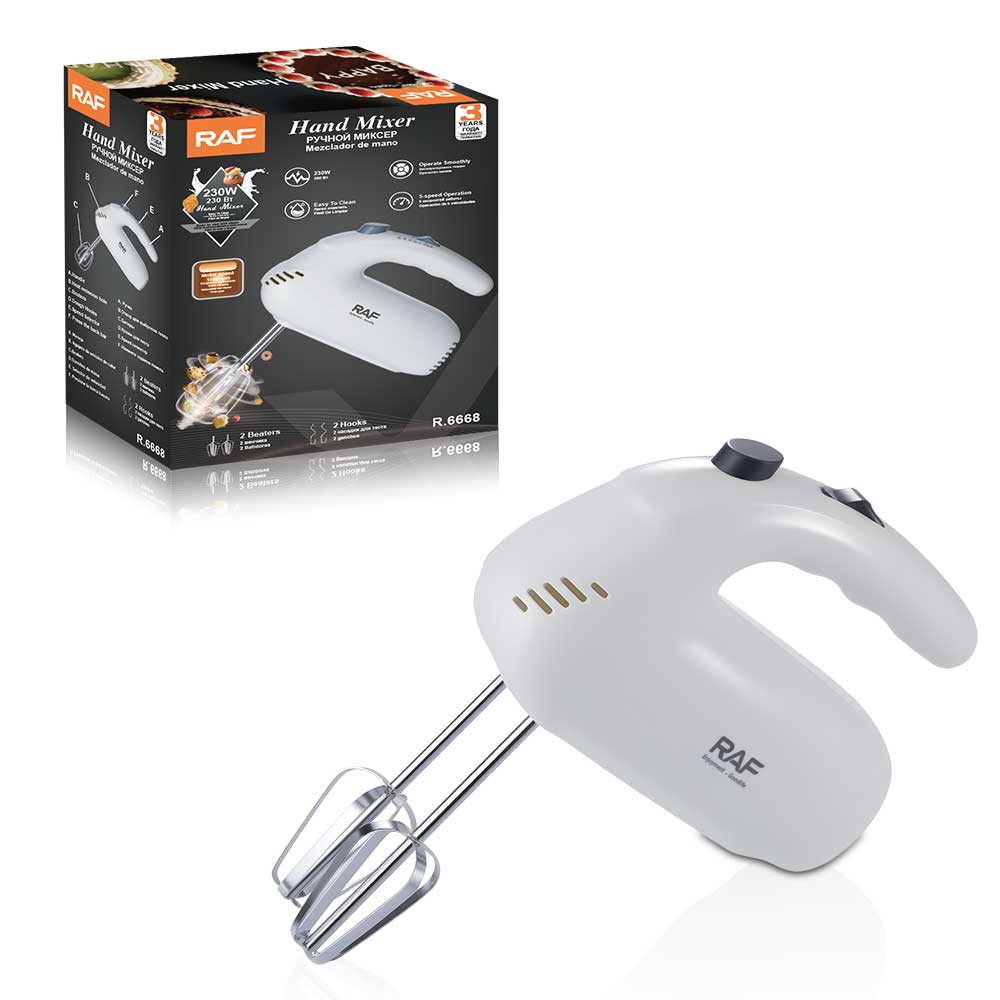 RAF European standard household electric handheld egg beater, mini mixer, egg beater for whipping cream and baking cakes details Picture