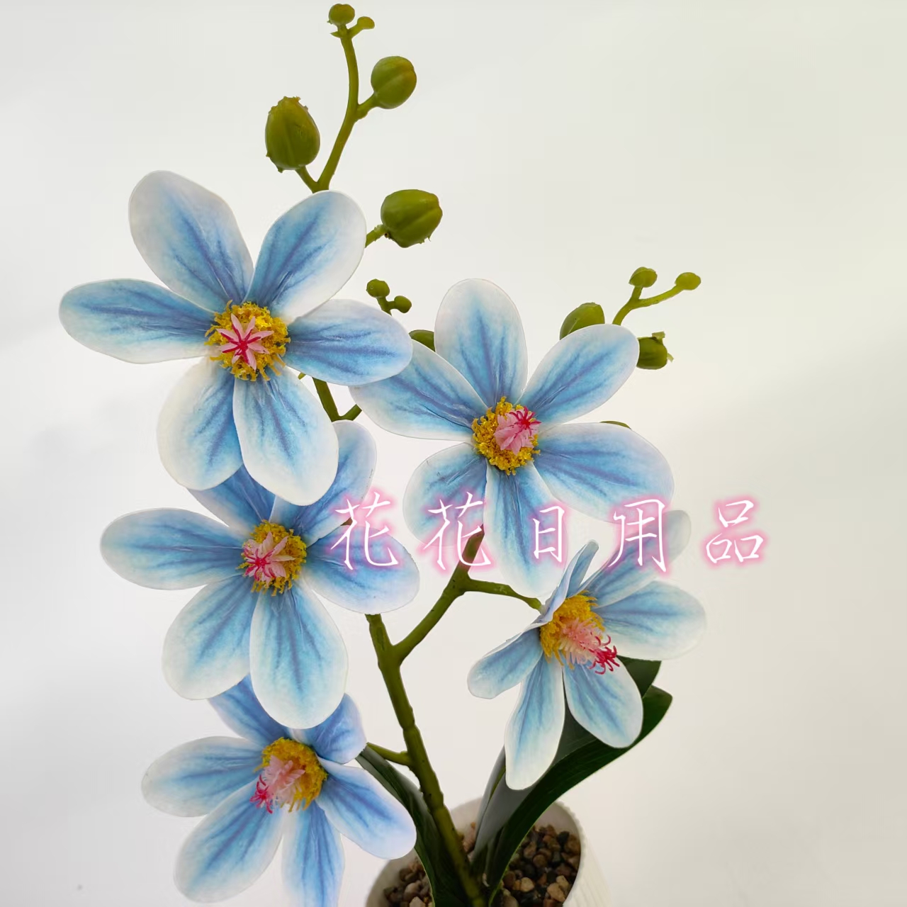 Artificial flowers, fake flowers, bonsai, plastic POTS, PU magnolia flower decorative ornaments Item Picture