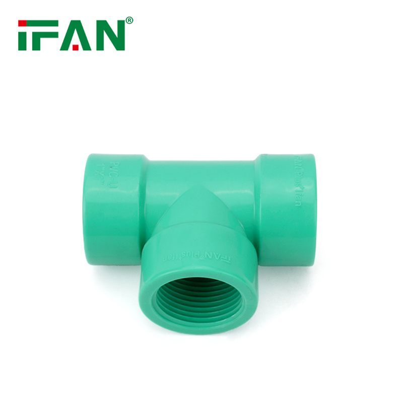 IFAN PVC Elbow Tee BST Thread Plumbing UPVC Pipe Fittings details Picture