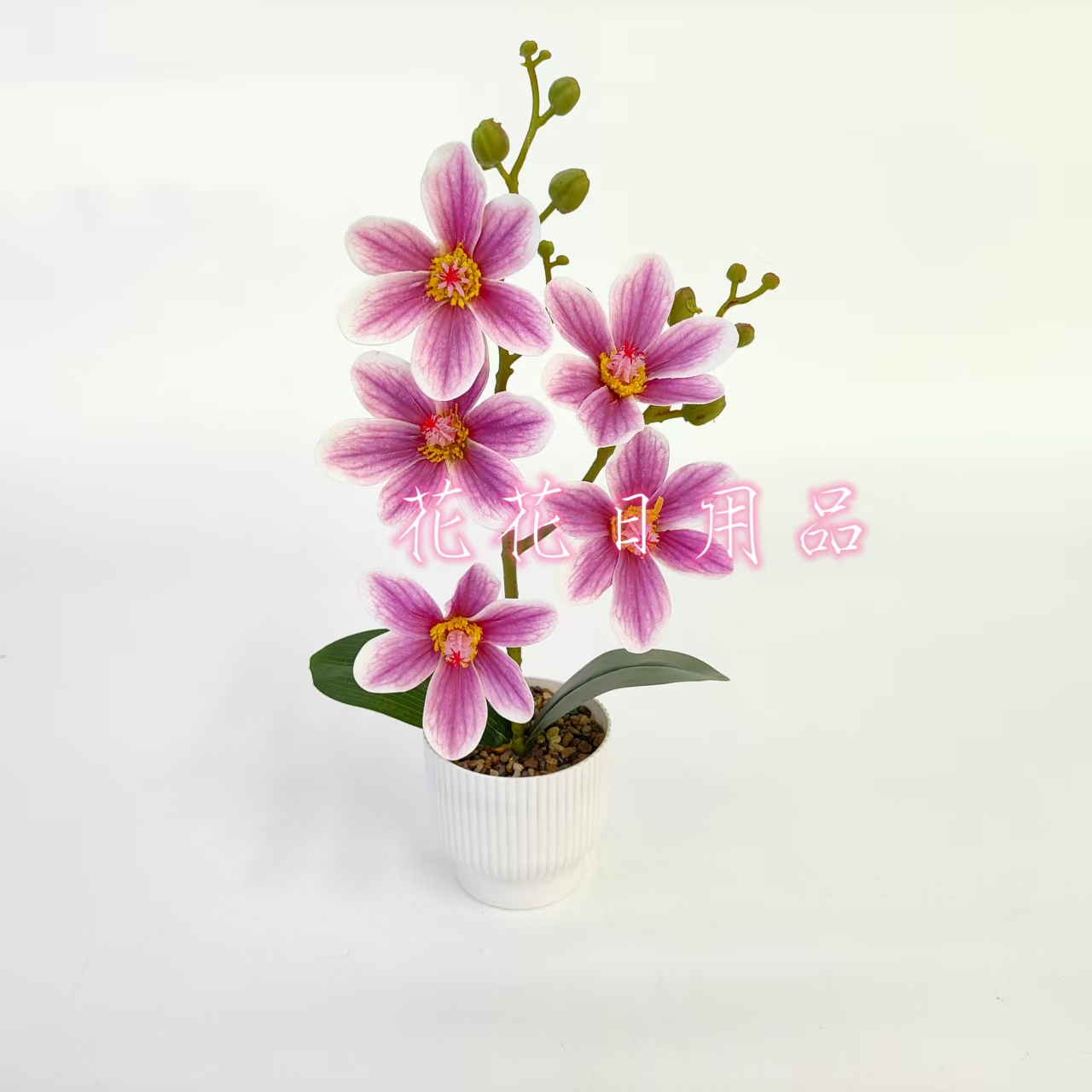Artificial flowers, fake flowers, bonsai, plastic POTS, PU magnolia flower decorative ornaments Application Scenario