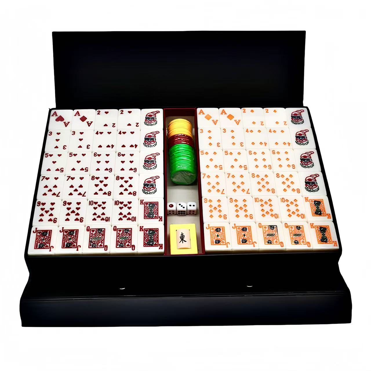 Lami Poker Mahjong Factory directly supplies high-quality first-class melamine material mahjong. Cross-border trade, high-quality and low-priced, with prompt delivery Item Picture