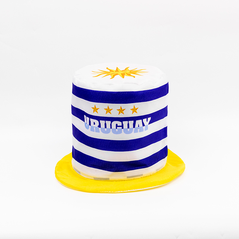 创栋旗帜2026美加墨世界杯球迷用品数码印涤纶高帽 助威道具国旗帽子定 制详情10