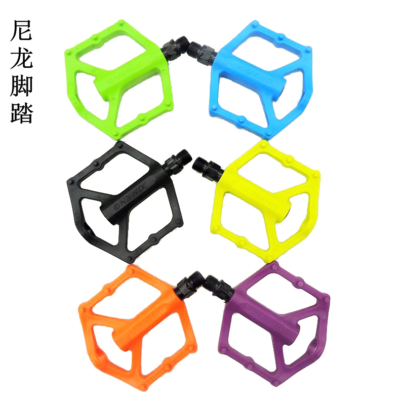 M26 nylon pedal, colored mountain bike, plastic pedal, bicycle pedal, nylon pedal details Picture