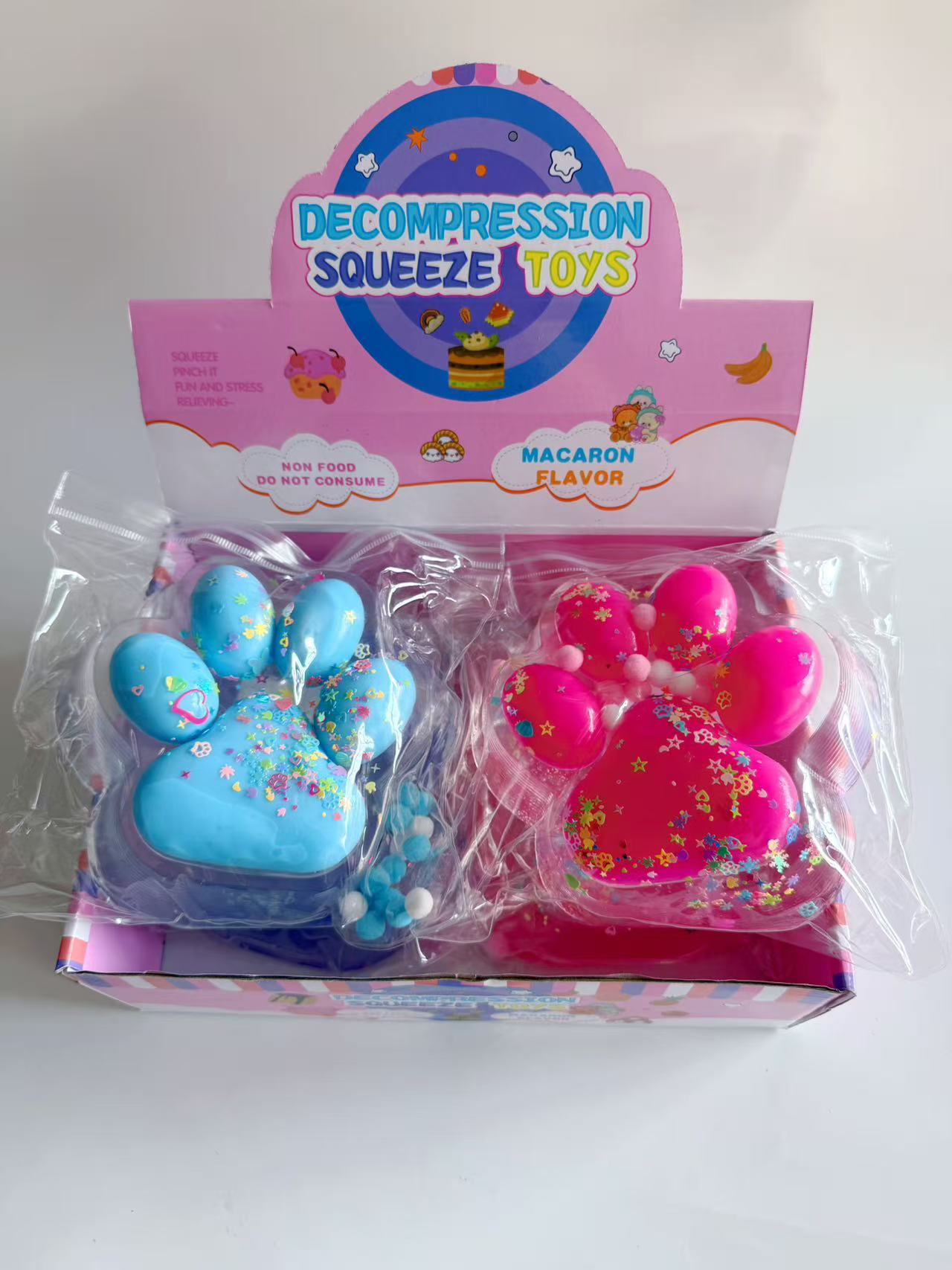 捏捏乐/捏捏/解压/史莱姆彩泥/解压玩具白底实物图