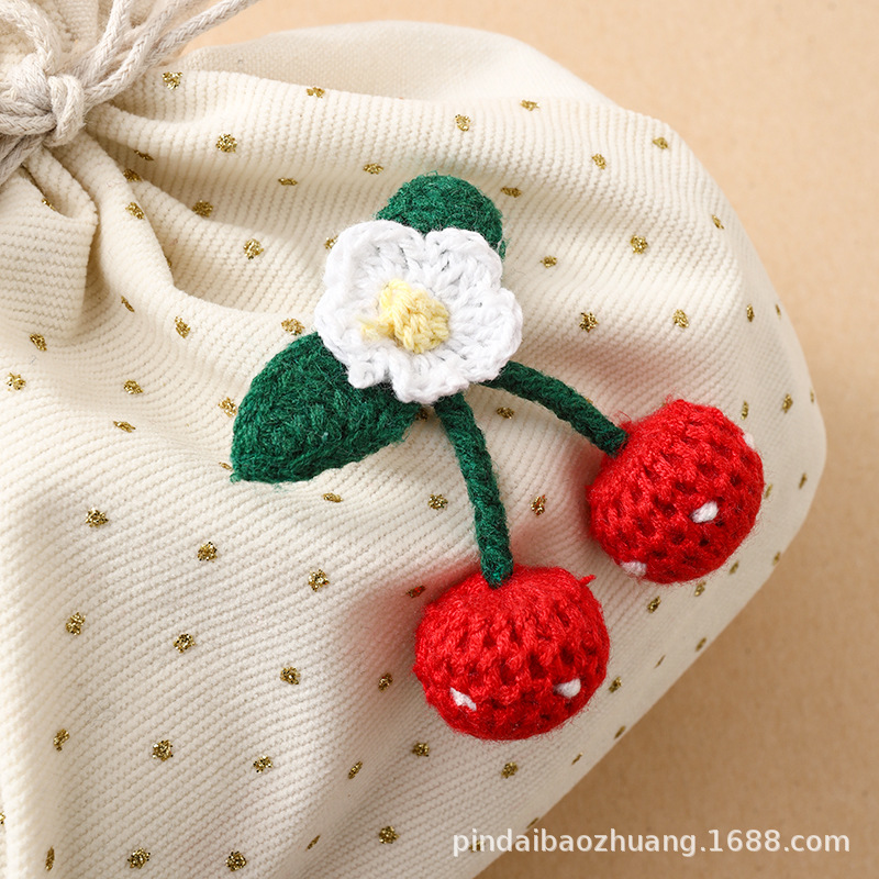 新款斜挎包源头工厂现货休闲民族风化妆包百搭灯芯绒棉布束口包细节图