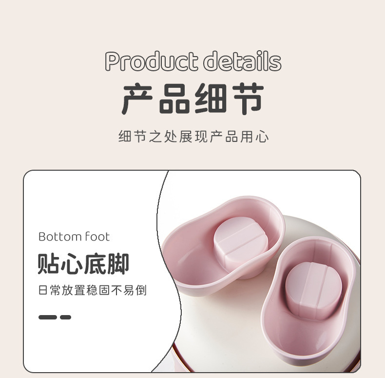 S81-386 Cute Trash can Flip Lid Storage box with lid mini trash can for home desktop clutter storage detail image 10