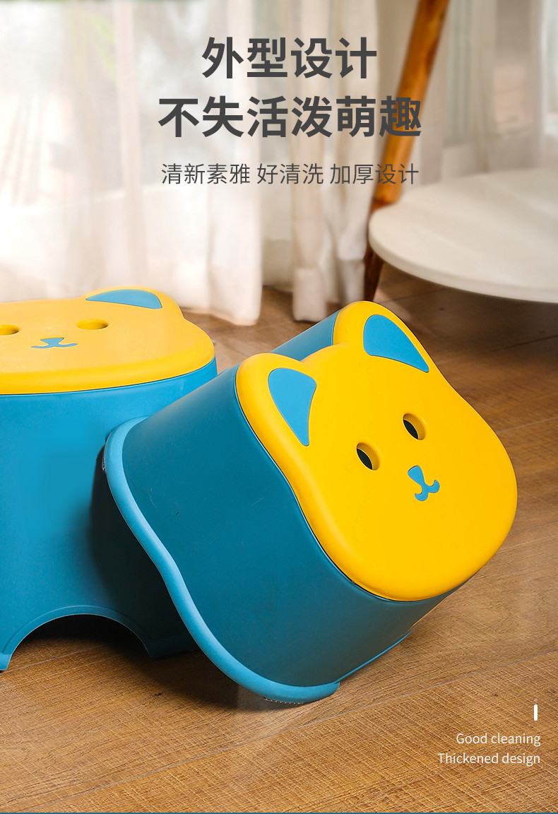 G13-Y7055卡通可爱儿童小凳子客厅塑料小板凳浴室洗澡凳子矮椅子详情图1