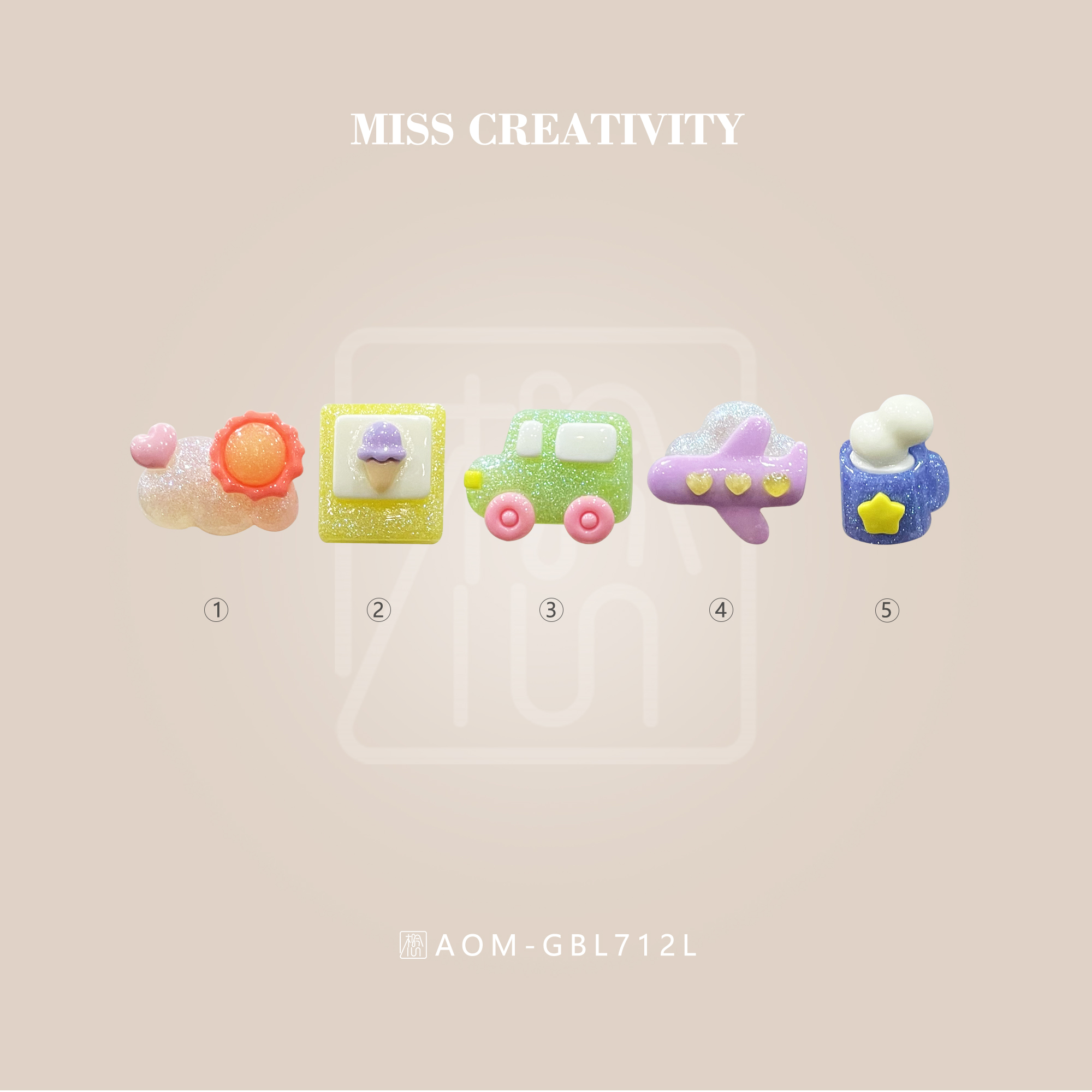 想念树脂卡通车车鞋扣包挂饰品配件厂家GBL712