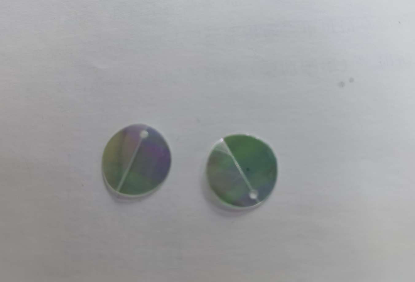 12mm folding and hanging iridesy AB sequin, suitable for earrings, floral decorations, shoe accessories, tassels, toys, handicrafts and other series of sequin accessories, pet eco-friendly, Jincan 152 pic 4