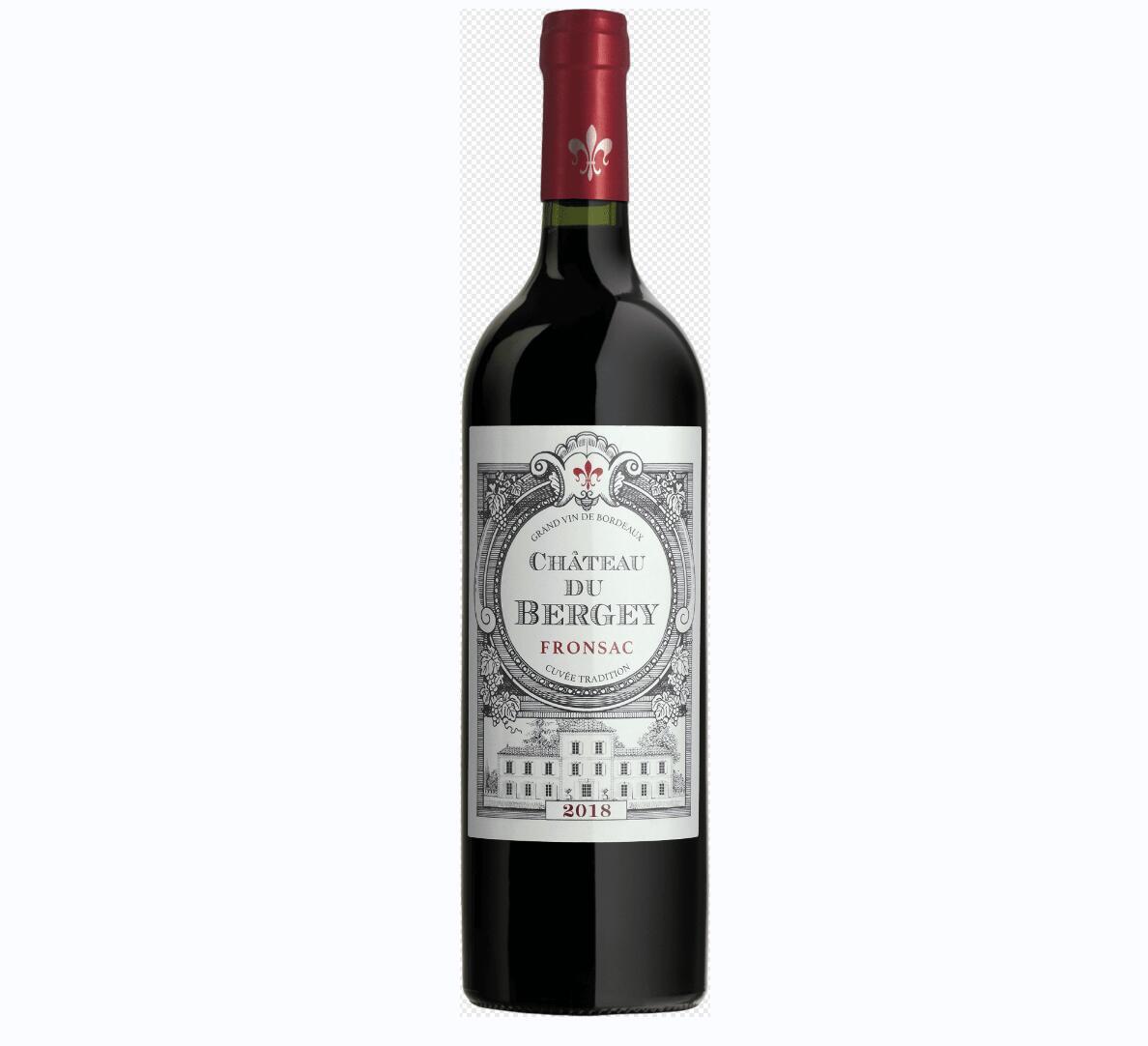 Free shipping! Chateau Dibano Dry Red Wine from Fronsac, France, 750ml, 2018, 14%vol