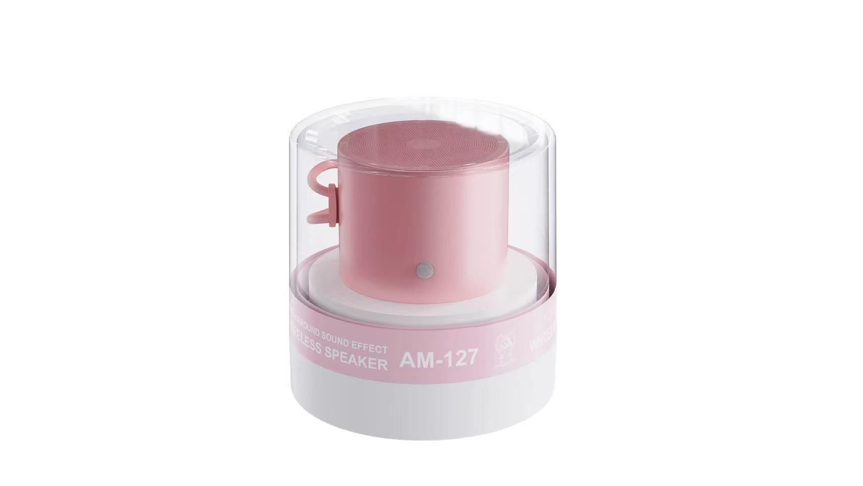 Aima Am-127 Bluetooth Mini Speaker, High Appearance Level, Macaron Morandi Color Series Lanyard, Portable, 2025 New Bestseller Bluetooth Speaker full figure