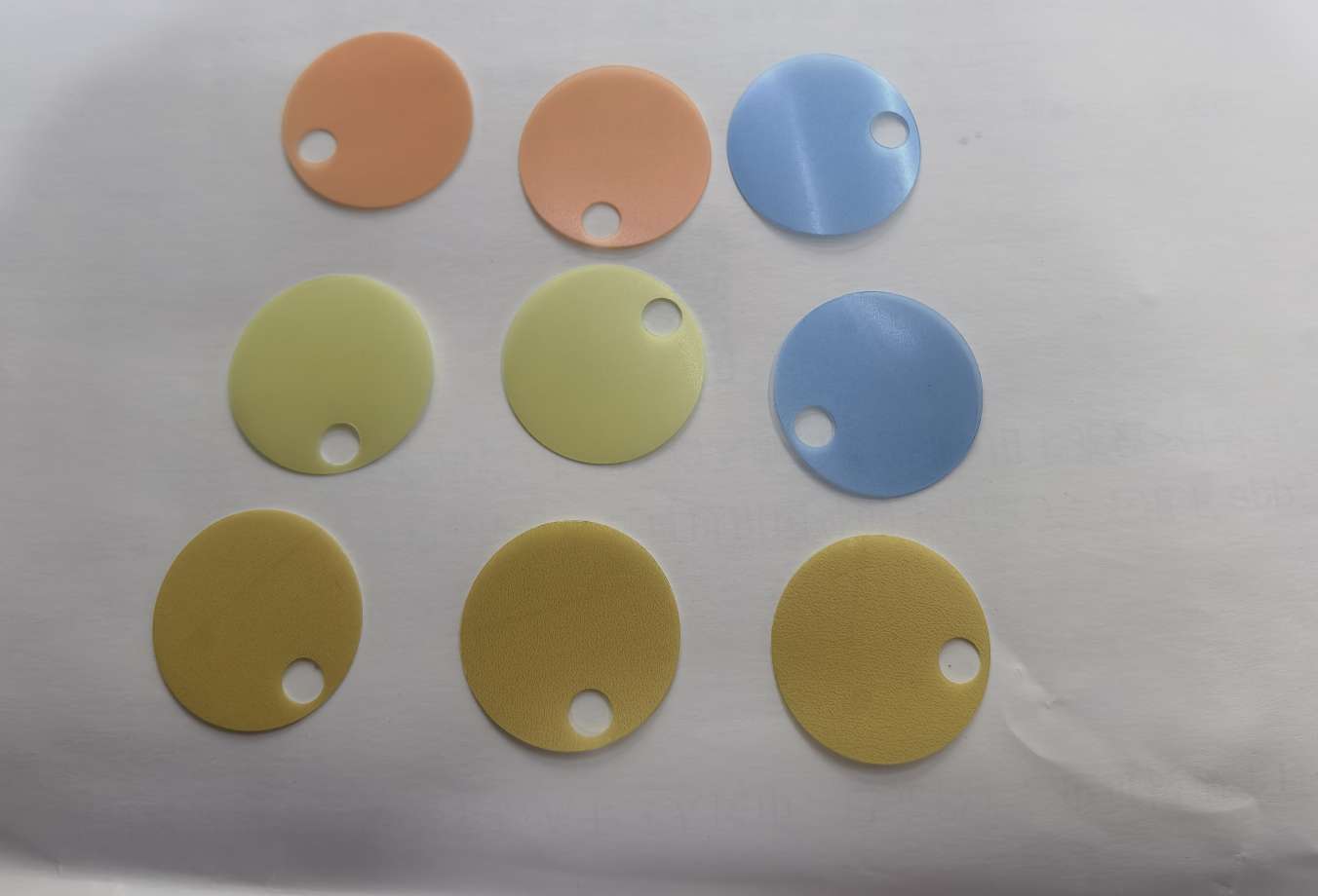 25mm edge large-hole matte color sequins, suitable for earrings, floral decorations, shoes, tassels, toys, bags, handicrafts and other series of accessories, pVC transparent, Jincan 153 Specification image