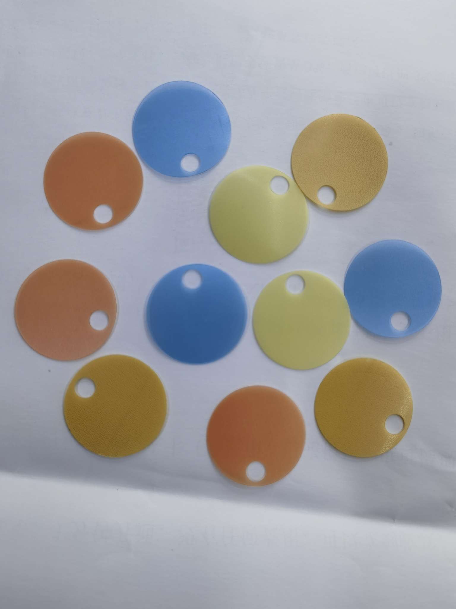 25mm edge large-hole matte color sequins, suitable for earrings, floral decorations, shoes, tassels, toys, bags, handicrafts and other series of accessories, pVC transparent, Jincan 153 detail image 2