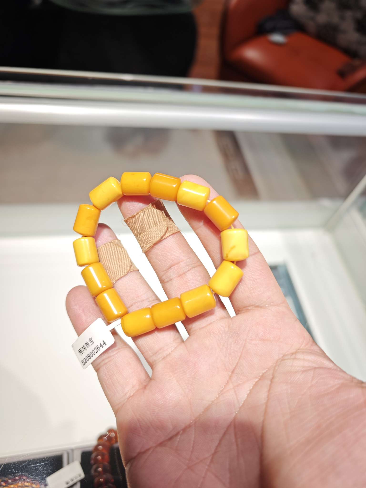 波罗的海蜜蜡桶珠手串   进口翡翠珠宝饰品玉石项链手链耳钉高端礼品收藏精品