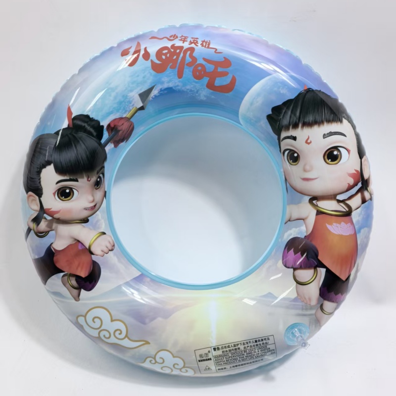 卡通充气游泳圈儿童夏季户外泳池防水安全游泳圈儿童游泳装备