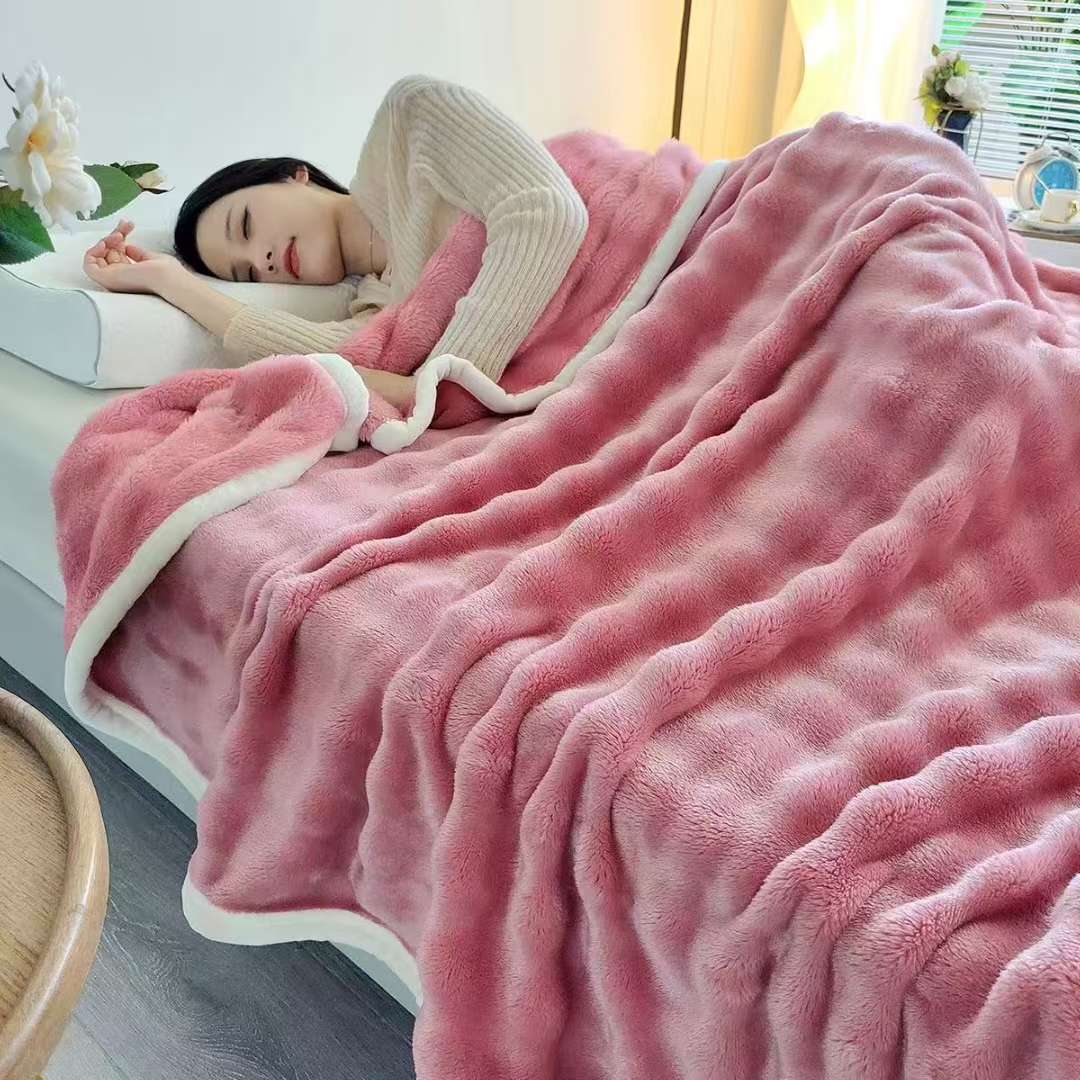 家纺法兰绒毯婴儿结婚圣诞航空被子库存多款柔软保暖厚实家用毯子详情图15