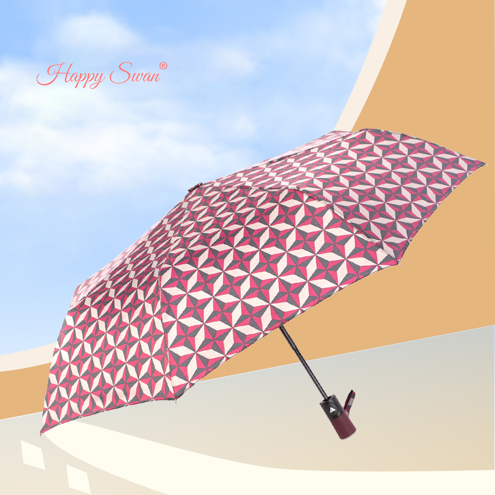 Xingbao Umbrella 3561A checkered semi-automatic Umbrella, windproof umbrella, 30% off, foreign trade umbrella, wind-resistant umbrella
