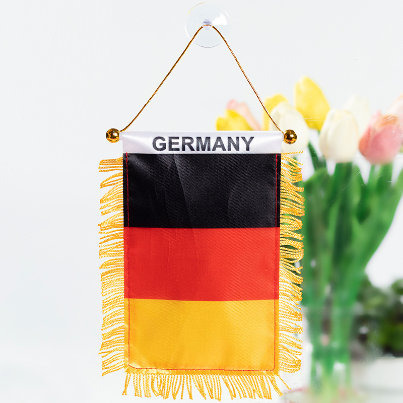 The Chuangdong flag, the national flag of the fans of the World Cup in the United States, Canada and Mexico, the Siding flag, the car rearview mirror suction cup pendant, the tassel mini small flag pic 25