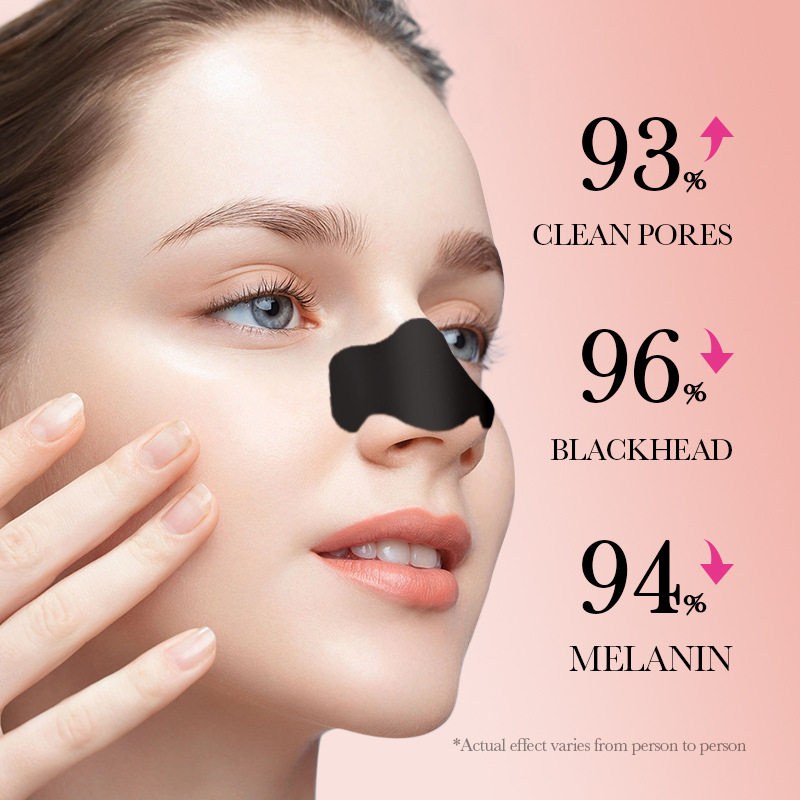 SADOER bamboo Charcoal Deep Cleansing Nose Patches for cleaning the tip of the nose and removing blackheads. Cross-border wholesale of blackhead patches Application Scenario