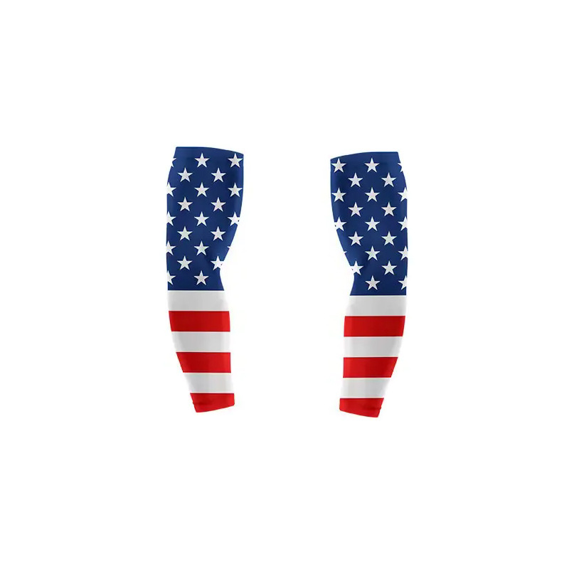 Chuangdong Flag 2026 World Cup Fan Products: Mexican Flag Digital printed milk Silk Sun Protection arm sleeves Item Picture