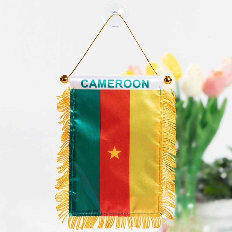 The Chuangdong flag, the national flag of the fans of the World Cup in the United States, Canada and Mexico, the Siding flag, the car rearview mirror suction cup pendant, the tassel mini small flag pic 31