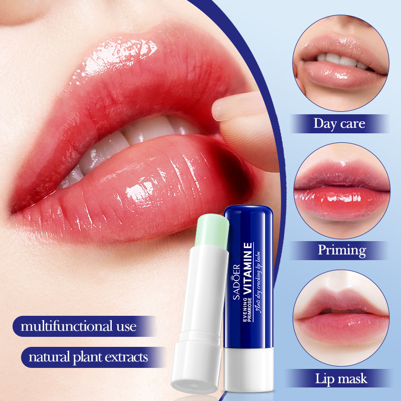 SADOER Evening primrose Vitamin E anti-cracking Lip Balm for autumn and winter cross-border export wholesale Specification drawing