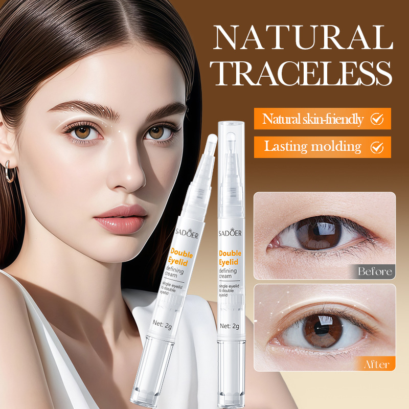 SADOER Double Eyelid Shaping Cream in English, natural and scarless, cross-border export wholesale full figure