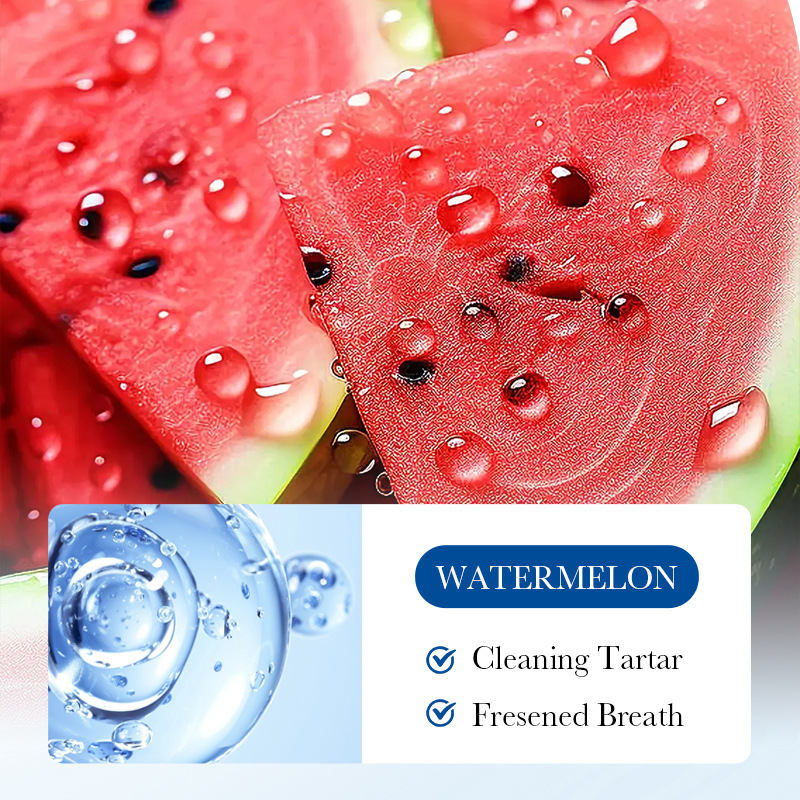 All-english SADOER watermelon and fruit Extract Mouthwash for cleaning teeth and refreshing the mouth cross-border export wholesale Specification drawing
