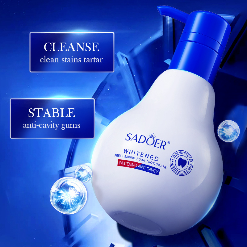 SADOER White and Refreshing baking Soda Toothpaste for teeth cleaning, cross-border export wholesale details Picture