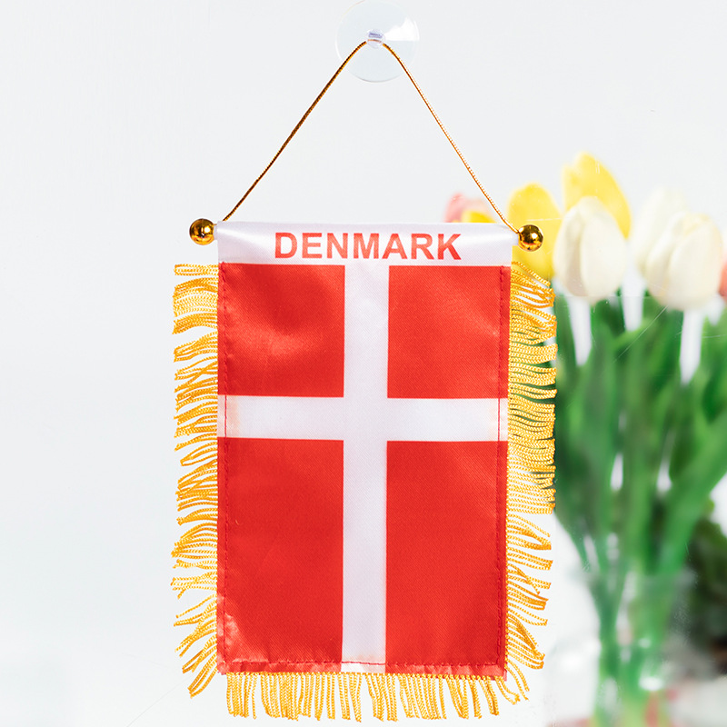 The Chuangdong flag, the national flag of the fans of the World Cup in the United States, Canada and Mexico, the Siding flag, the car rearview mirror suction cup pendant, the tassel mini small flag pic 24