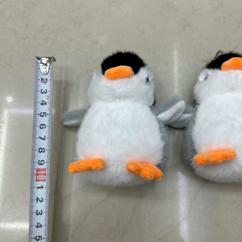 Little penguin plush toys, anthropomorphic animal creative dolls, cartoon peripheral pendants, plush toy pendants, keychains, cloth puppet pendants, cute decorative gifts, claw machine factory direct sales Specification drawing