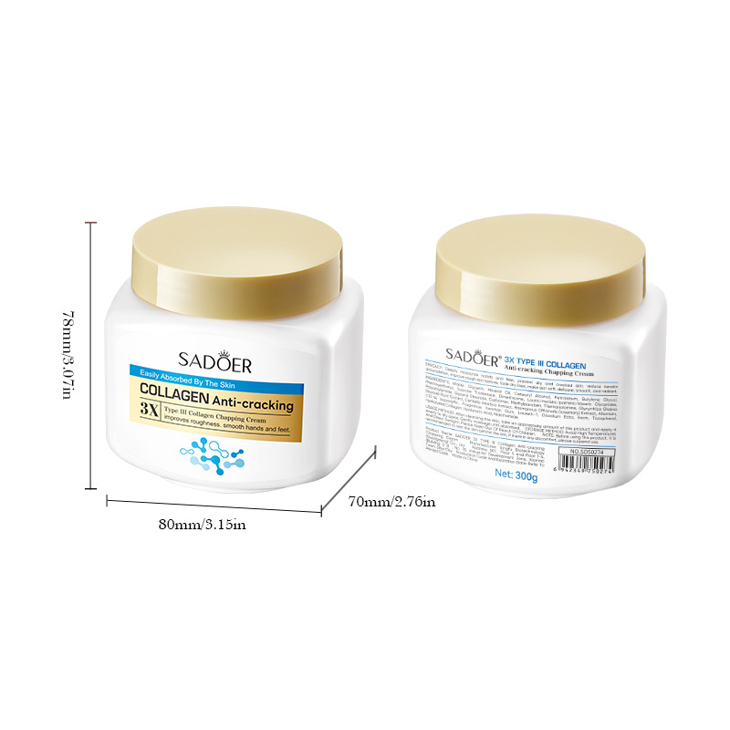 Cross-border wholesale of SADOER Type III collagen anti-cracking Body Cream and Moisturizing body lotion in English Item Picture