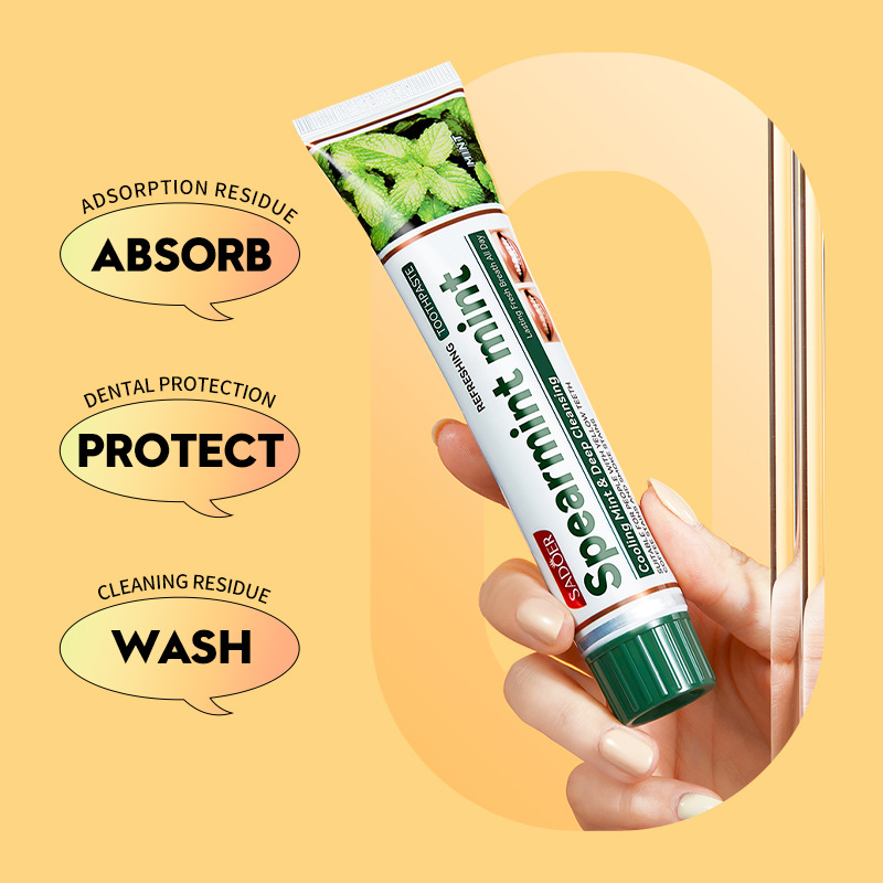 Cross-border export wholesale of SADOER vitamin C whitening toothpaste series for cleaning dental plaque and strengthening teeth Application Scenario