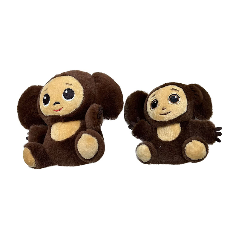 Big Eared Monkey Plush Toy, Anthropomorphic Animal Creative Doll, Cartoon Peripheral Pendant, Plush Toy Pendant, Keychain, Cloth Doll Pendant, Cute Decorative Gift, Claw Machine Factory Direct Sales Item Picture