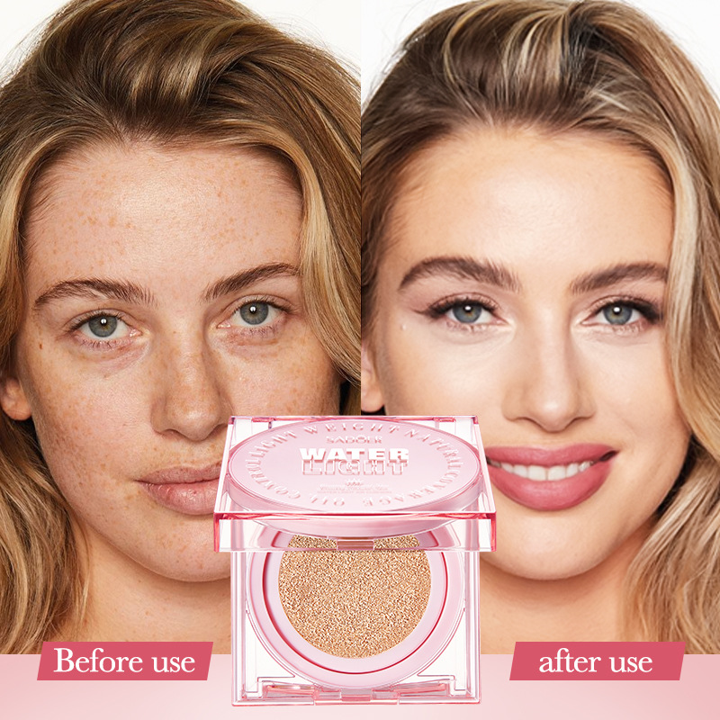 Full English SADOER Hydrating Cushion Concealer, Contouring and brightening BB Cream Cross-border export wholesale Application Scenario