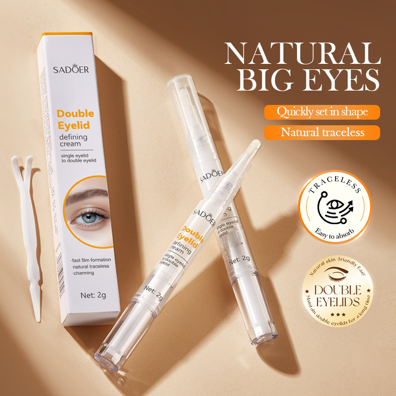 SADOER Double Eyelid Shaping Cream in English, natural and scarless, cross-border export wholesale details Picture