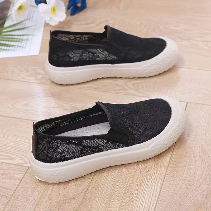 Casual shoes for women 2024 New style Fisherman shoes for women, breathable mesh shoes for women, shallow opening shoes for women, foreign trade consignment shoes for women Specification drawing