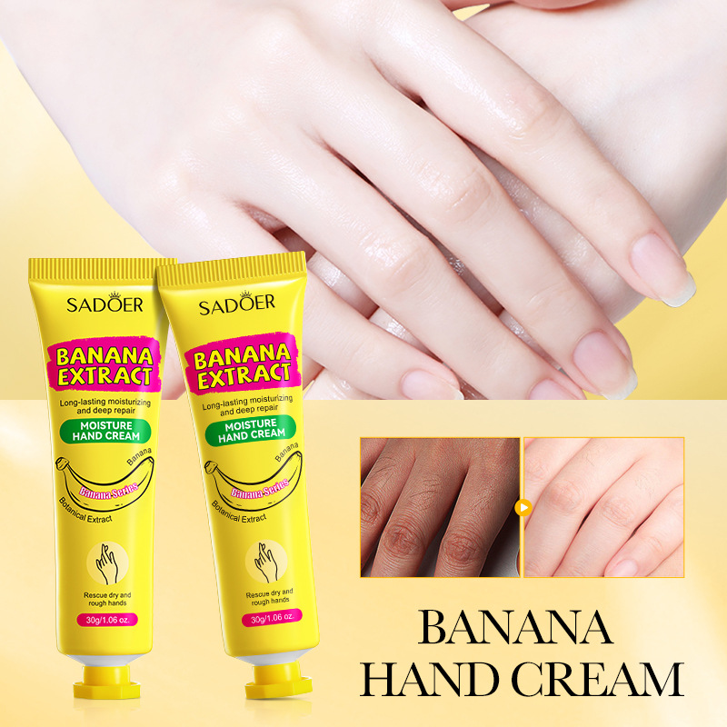 SADOER Banana Water Moisturizing Hand Cream, a cross-border wholesale of autumn and winter hand creams that nourish and prevent cracking details Picture