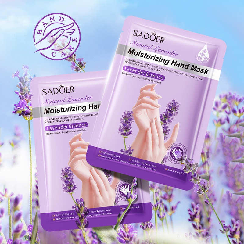 All-english SADOER Lavender Moisturizing Nourishing Hand Mask for Nourishing hands and skin rejuvenation Cross-border wholesale details Picture