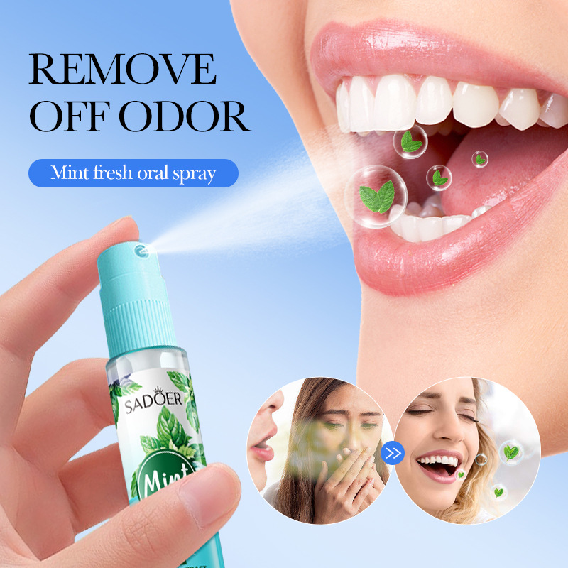 SADOER Lemon Freshening Oral Spray, freshening breath and eliminating bad breath Spray, cross-border export wholesale Application Scenario