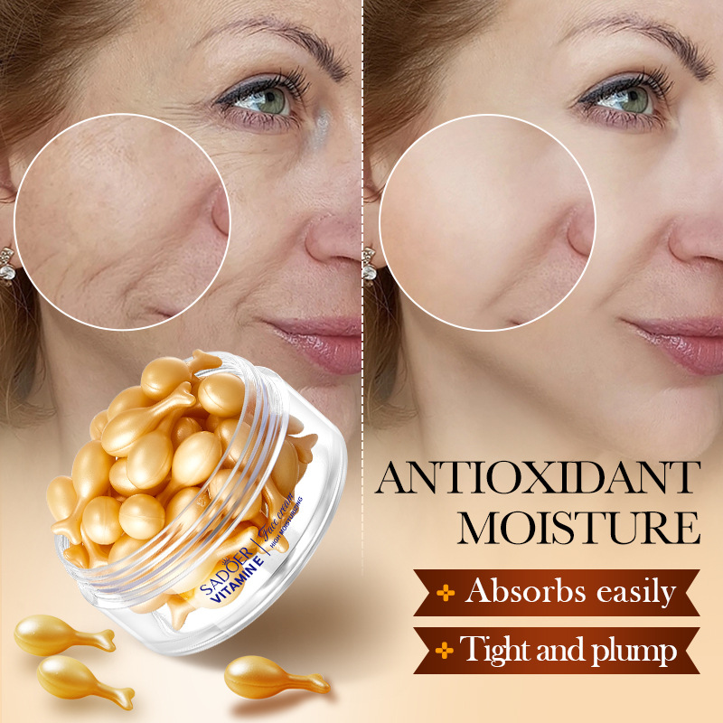 Cross-border export wholesale of SADOER Evening primrose Vitamin E High Moisturizing Essence Cream and Nourishing Face Cream in English details Picture