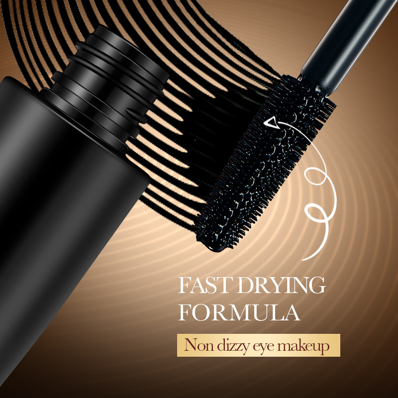 SADOER4D Long and Curly Mascara in full English, with thick and long curly eyelashes, cross-border export wholesale details Picture