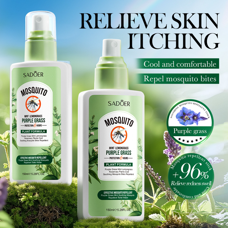 SADOER Purple Grass and Mint Soothing Mosquito Repellent Lotion, Summer mosquito Repellent Lotion Cross-border export wholesale details Picture